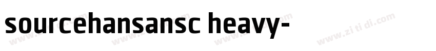 sourcehansansc heavy字体转换